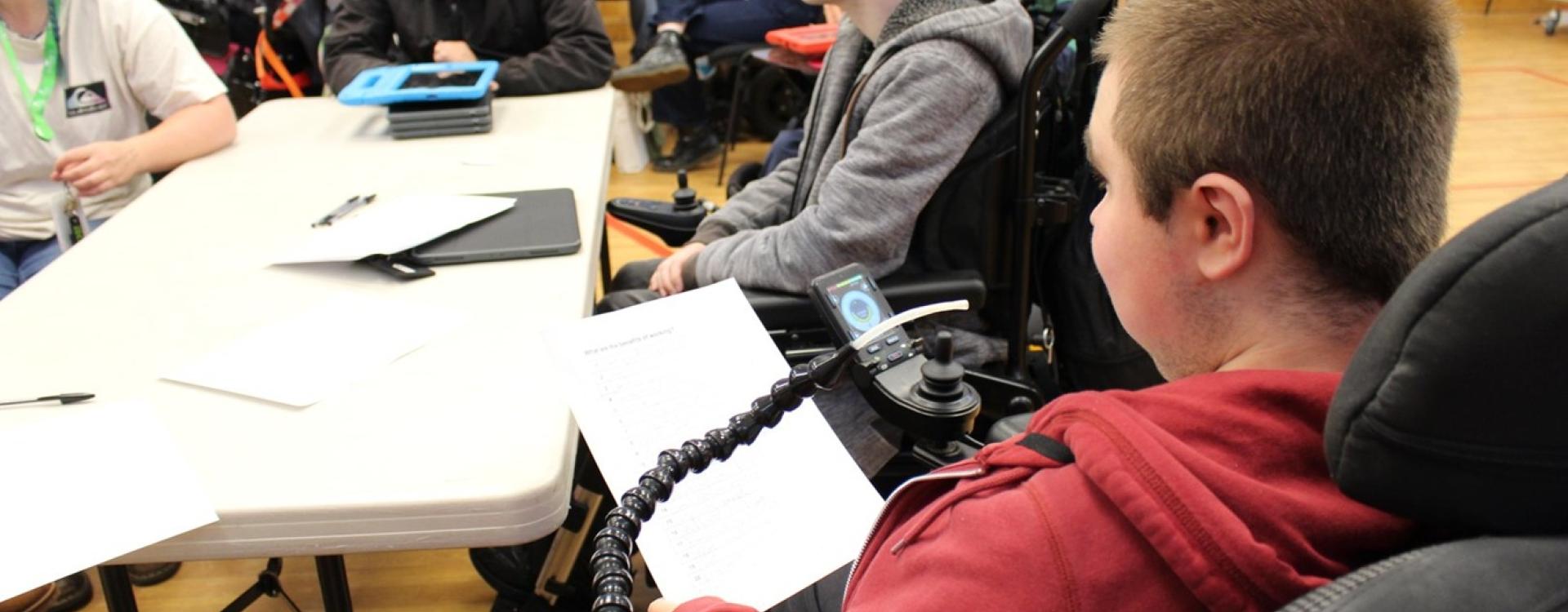 College students taking part in an employability workshop