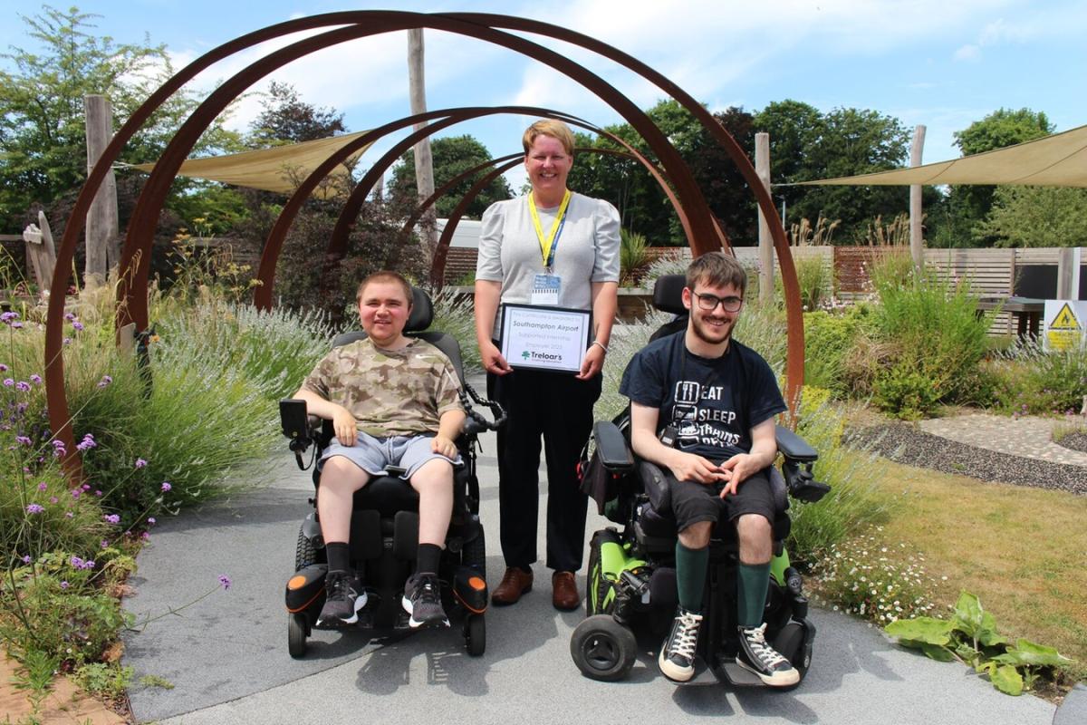 Treloar's Supported interns with Gemma from Southampton Airport in the Outdoor Learning Centre