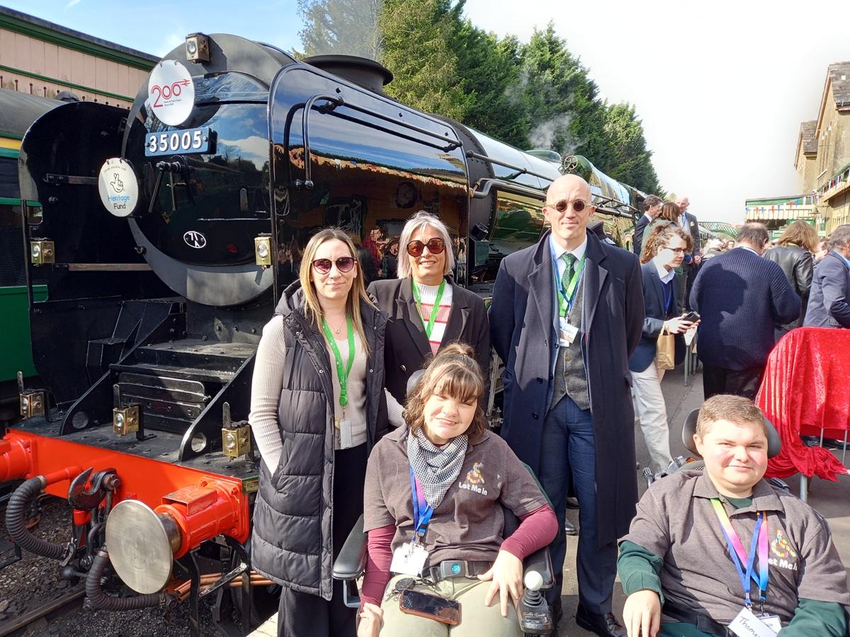 The Let Me In Team with the Canadian Pacific at The Watercress Line heritage railway