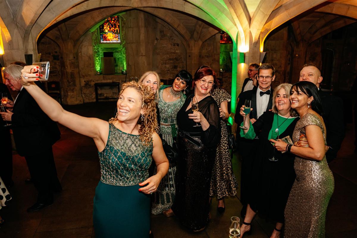 Guests in the Crypts at the Drinks Reception