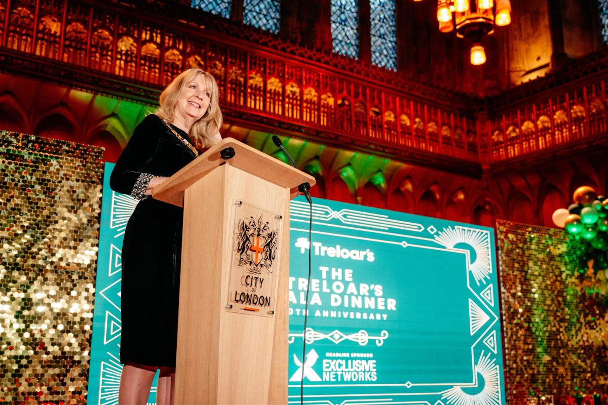 The Lady Mayor of the City of London on stage