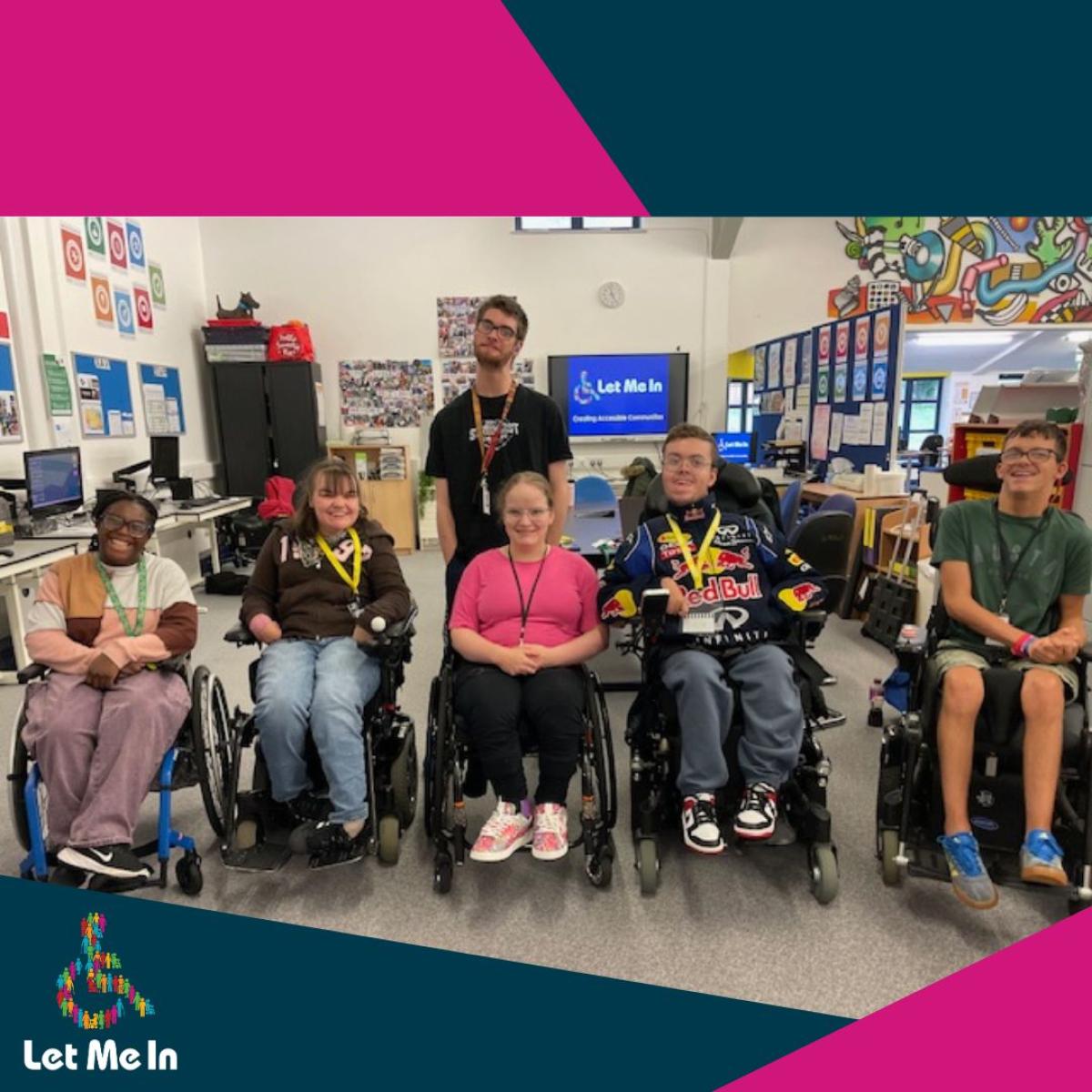 Let Me In team seated together in the College tutor room