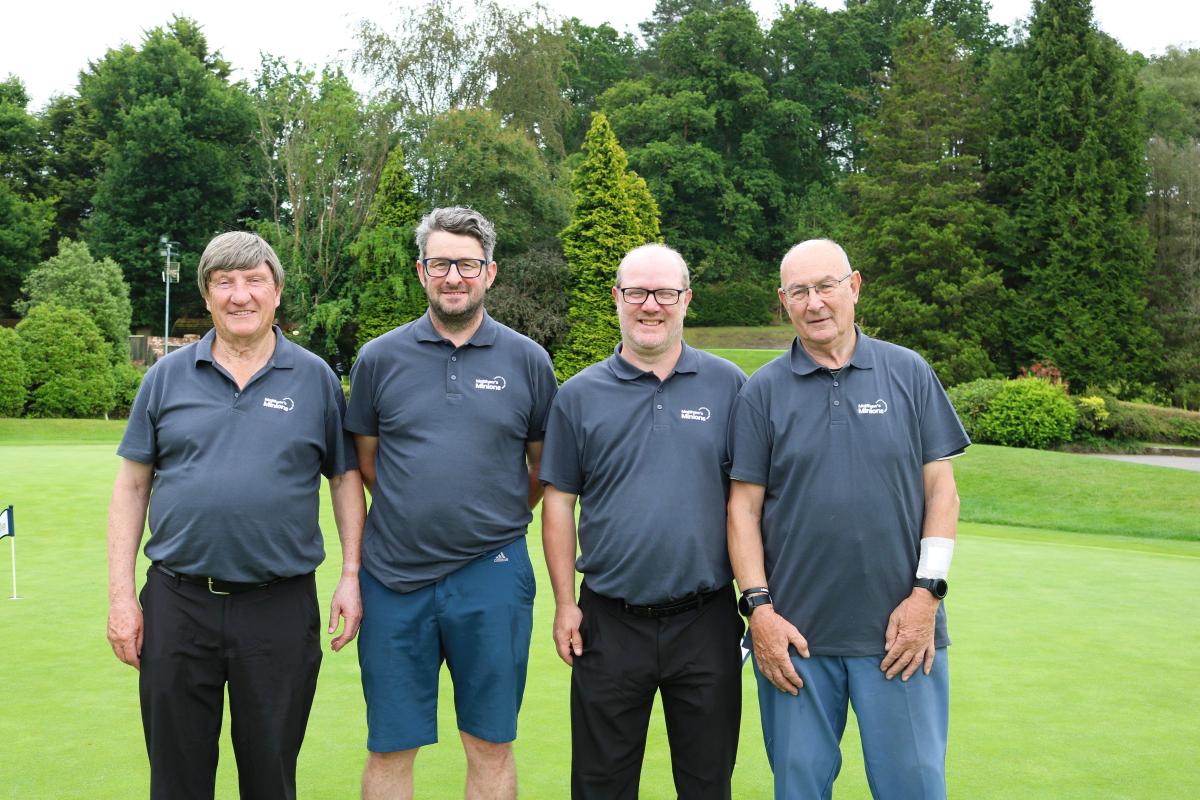 Golfers on course