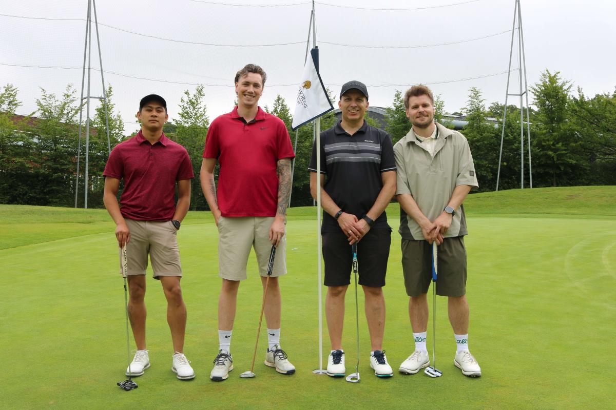 Golfers on course