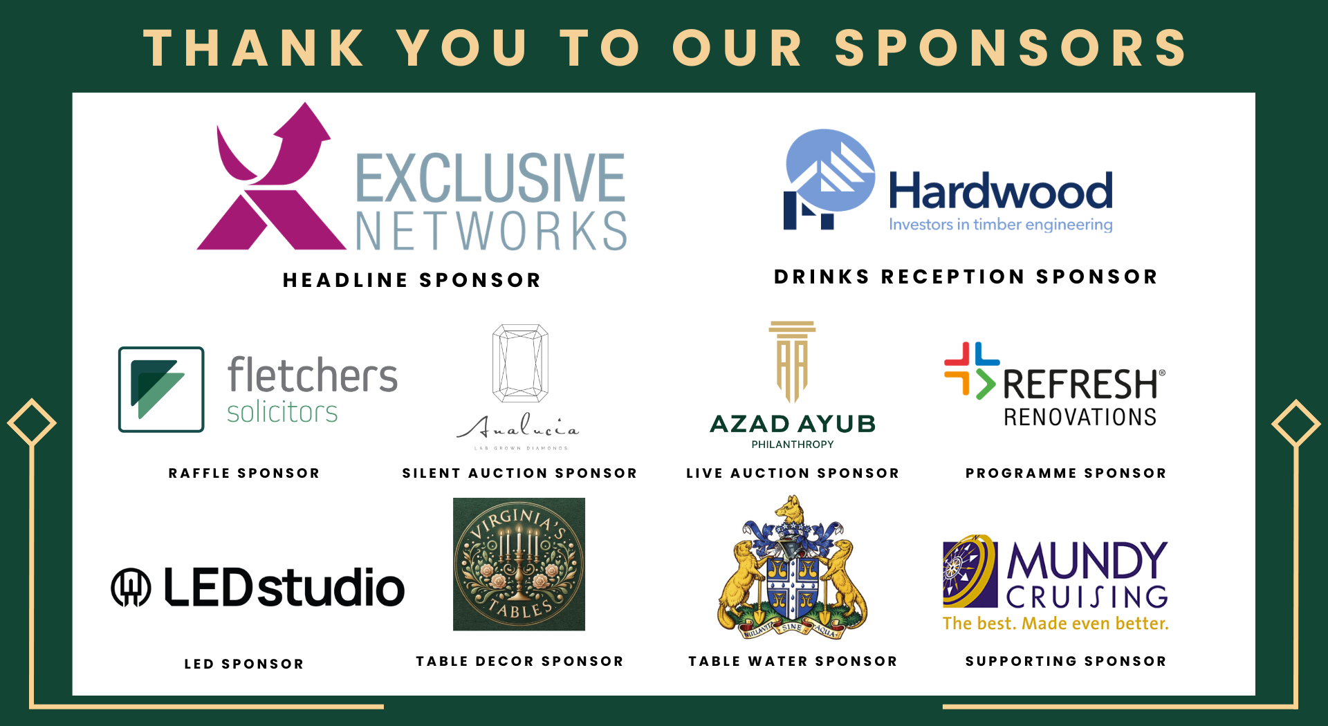 Thank you to our sponsors