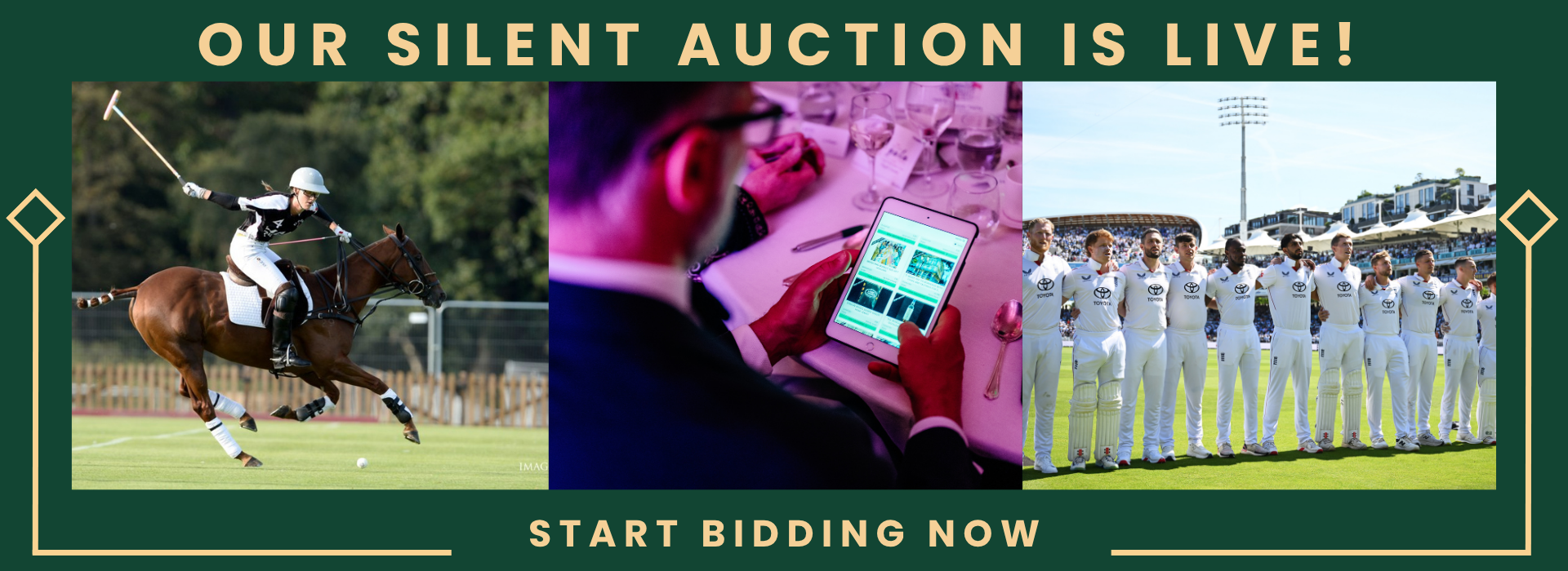 Our silent auction is live! Start bidding now