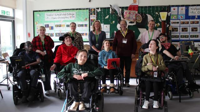 Treloar College Open Orchestra with composer Chris Gardner