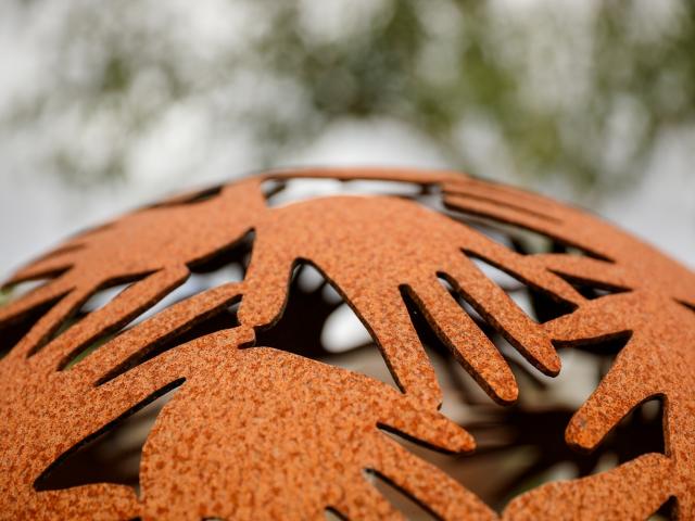 Firepit in the Outdoor Learning centre at Treloar's