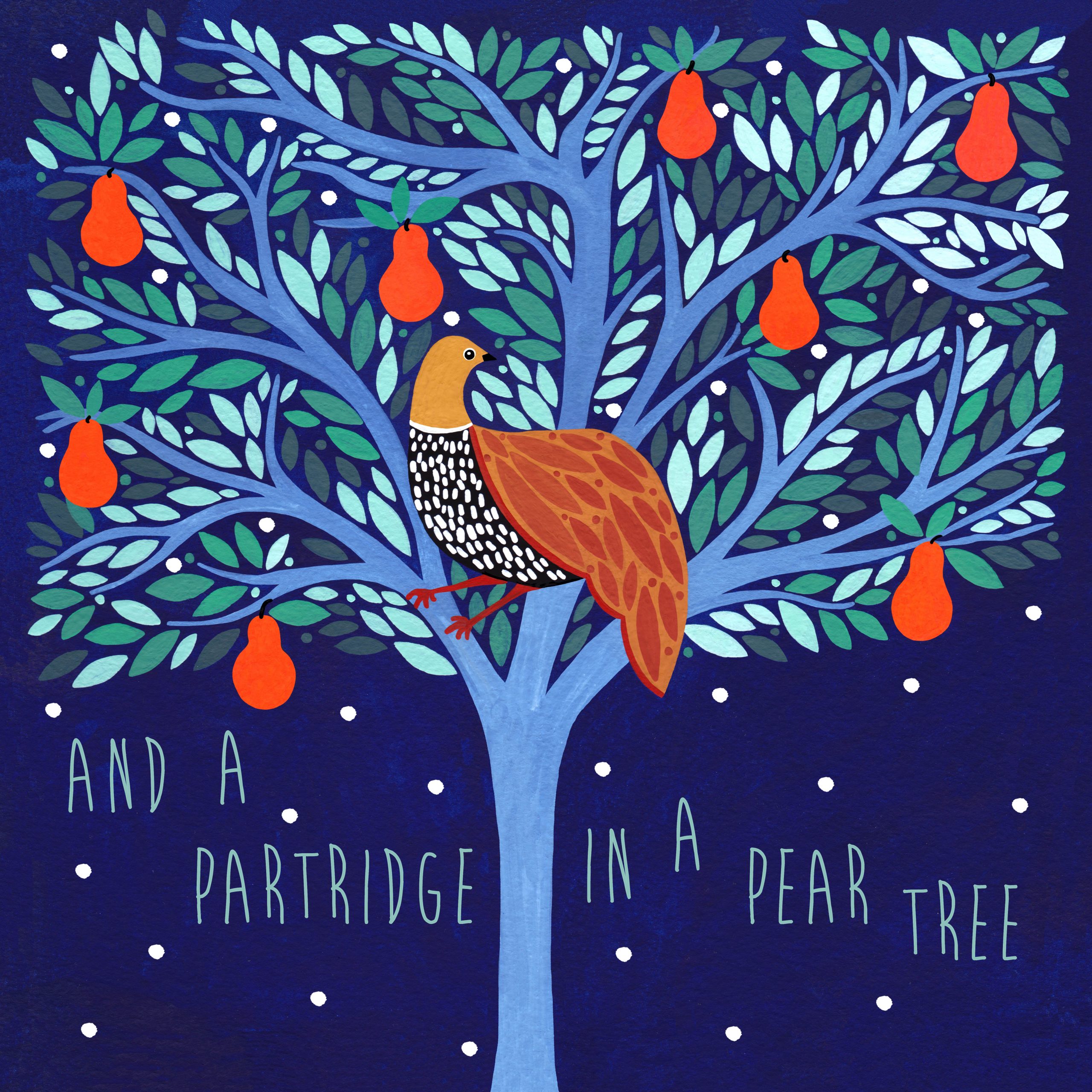 Partridge in a Blue Pear Tree scaled