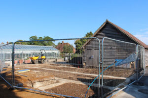 Construction of the new outdoor learning classroom
